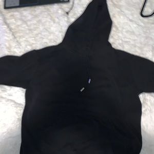 Small black plain hoodie